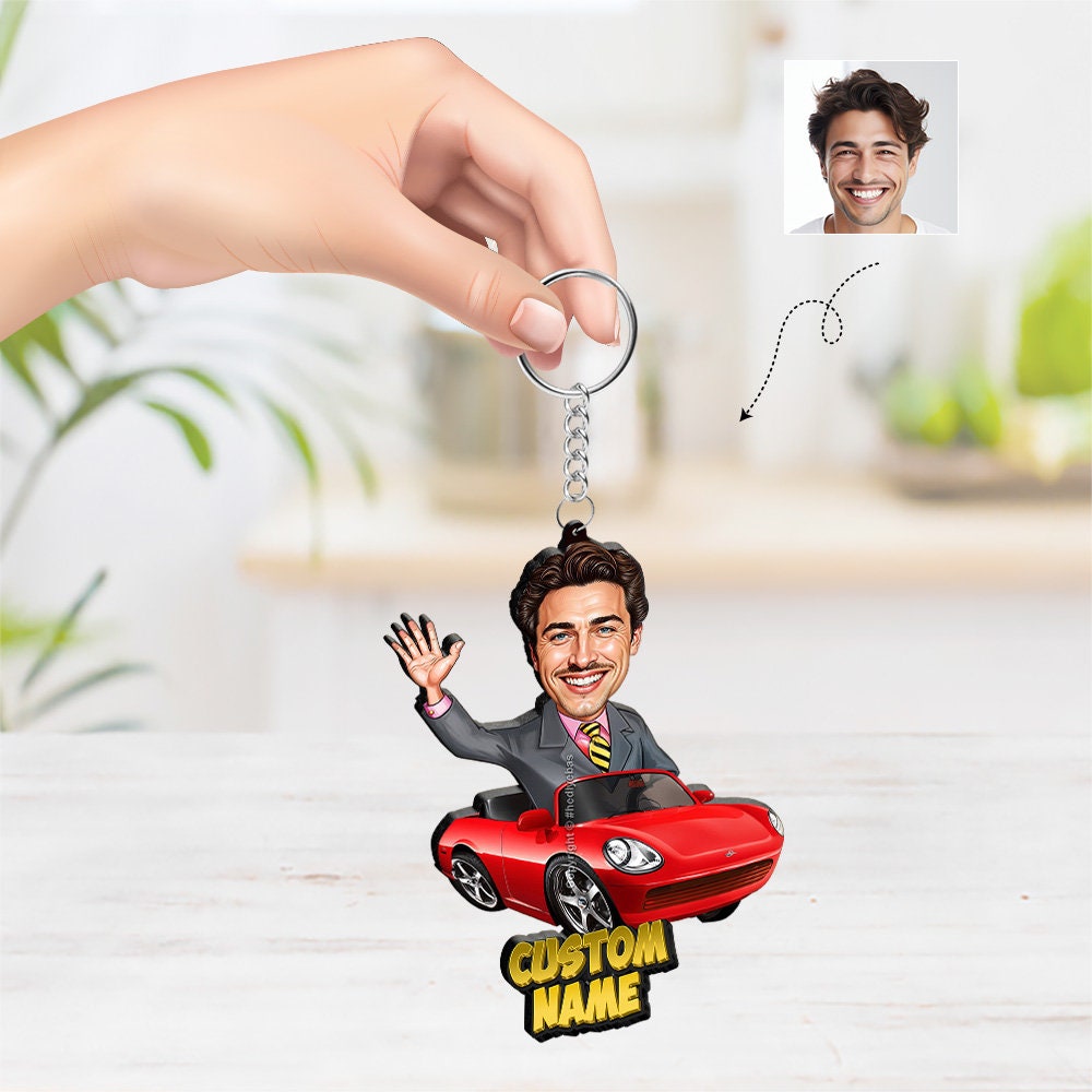 Personalized Auto Sales Representative Honor - Customized Car Salesman Souvenir, Individual Name Engraved Keychains, Car Mirror Hanging Adornment, Framed Picture, Customized Magnets