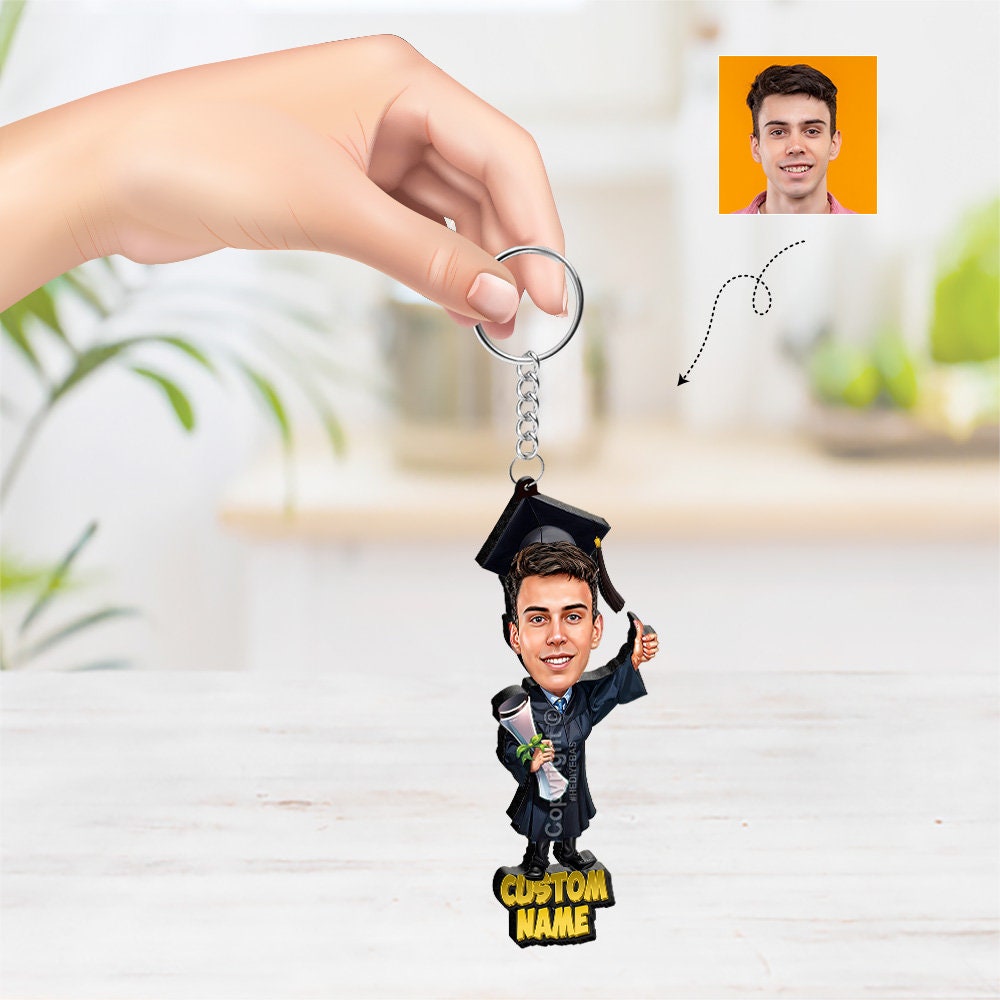 Car Charm: Personalized Graduation Gift for Him