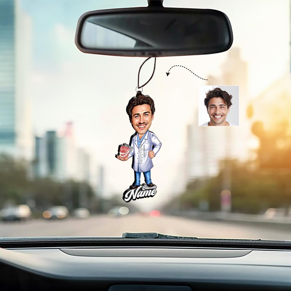 Dental Student Gift | Dentist Graduation | Custom Funny Assistant Caricature from Your Photo | Unique Gift with Your Photo & Name