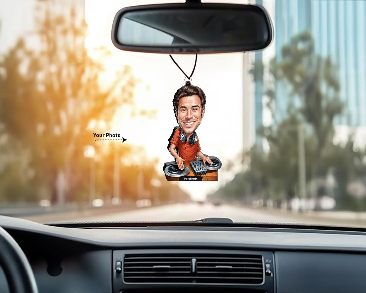 Personalized DJ Gift | Custom Fun Dj Gift Caricature Portrait From Your Photo | 3D Wooden Figurine Trinket- DJ132