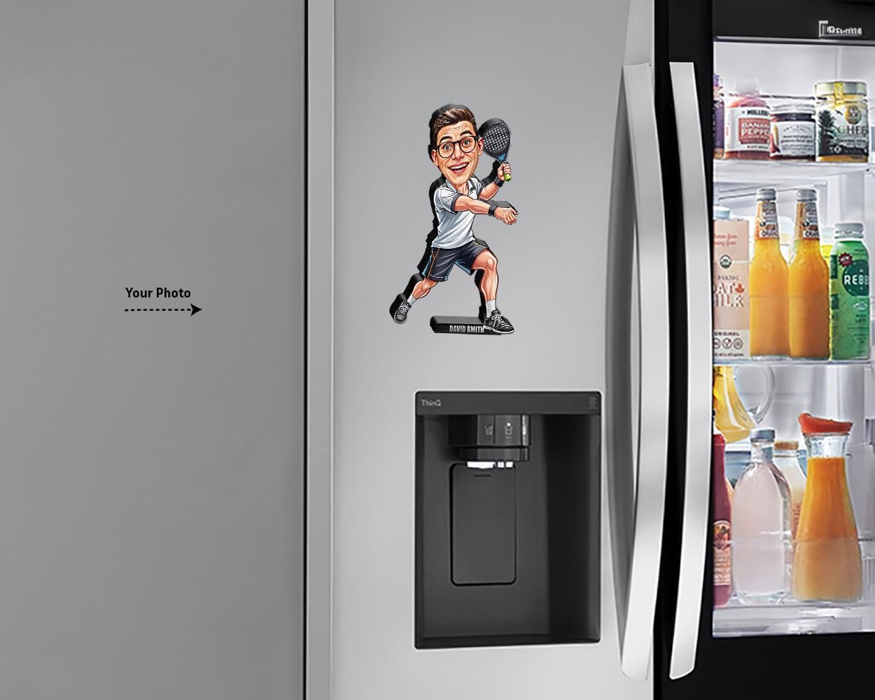 Personalized Paddle Player Gifts | Paddle Caricature Portrait From Your Photo | Funny Gift Sets with Your Photo & Name | PA0202