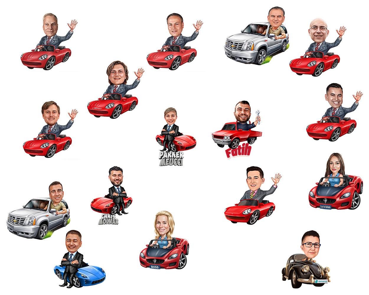 Personalized Car Dealer Gift, Wooden Figurine Trinket, Car Salesman Gift / Car Guy Gift Custom Car Charm Rear View Mirror