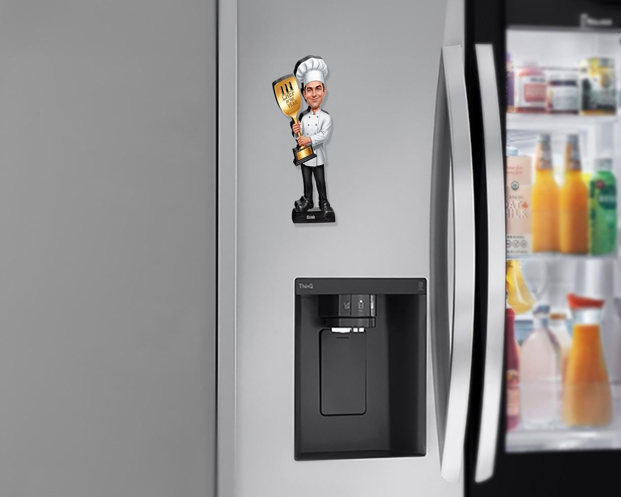 Culinary Trophy Figurine | Custom Chef Award Gift from Your Photo | Personalized Figurine, Magnet, Keychain & Car Charm