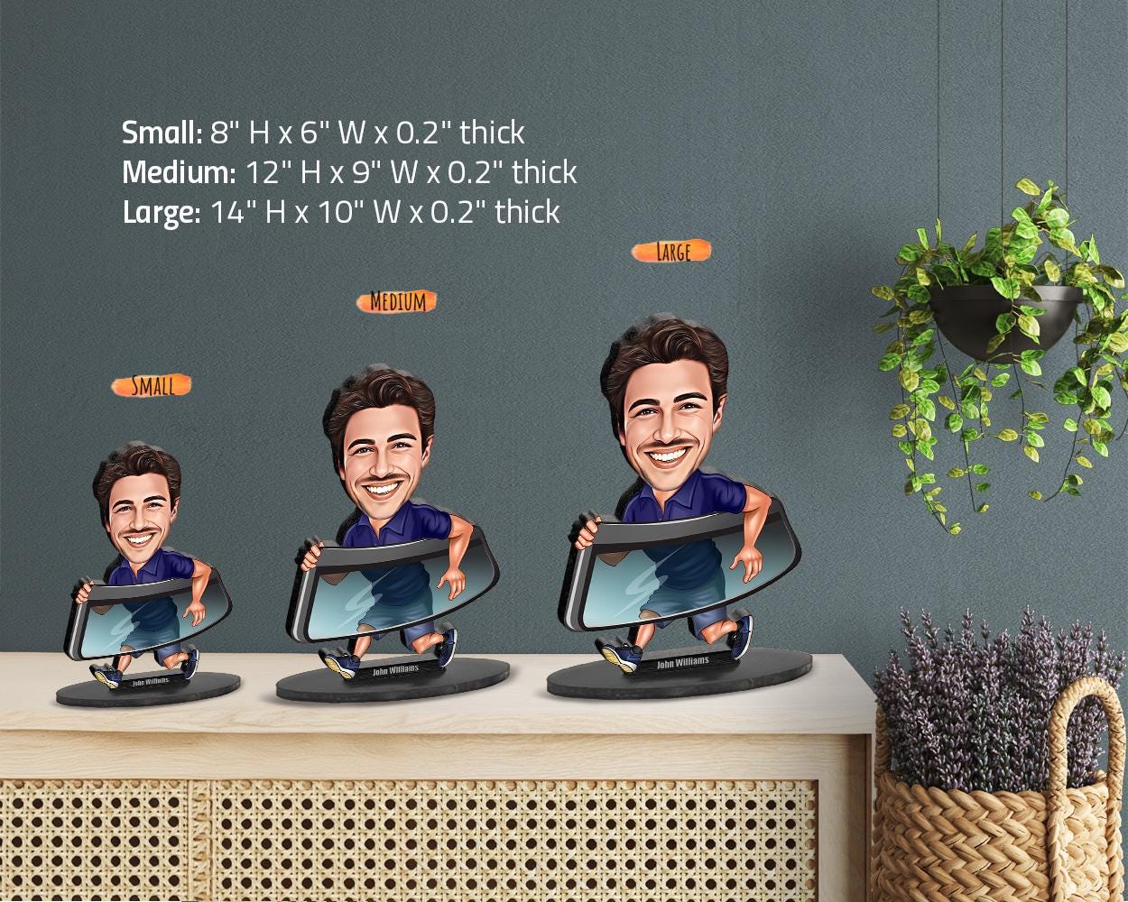 Personalized Glazier Figurine | Custom Auto Glass Installer Gift from Your Photo | Funny Window Fitter Caricature Figurine, Magnet, Keychain