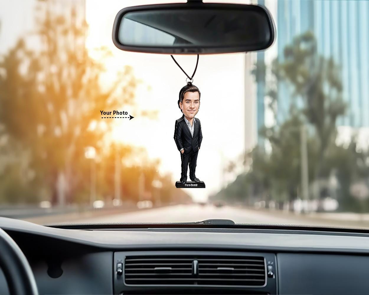 Custom Young Professional Gift – Personalized Funny Figurine, Magnet, Keychain & Car Charm – Unique Portrait from Your Photo