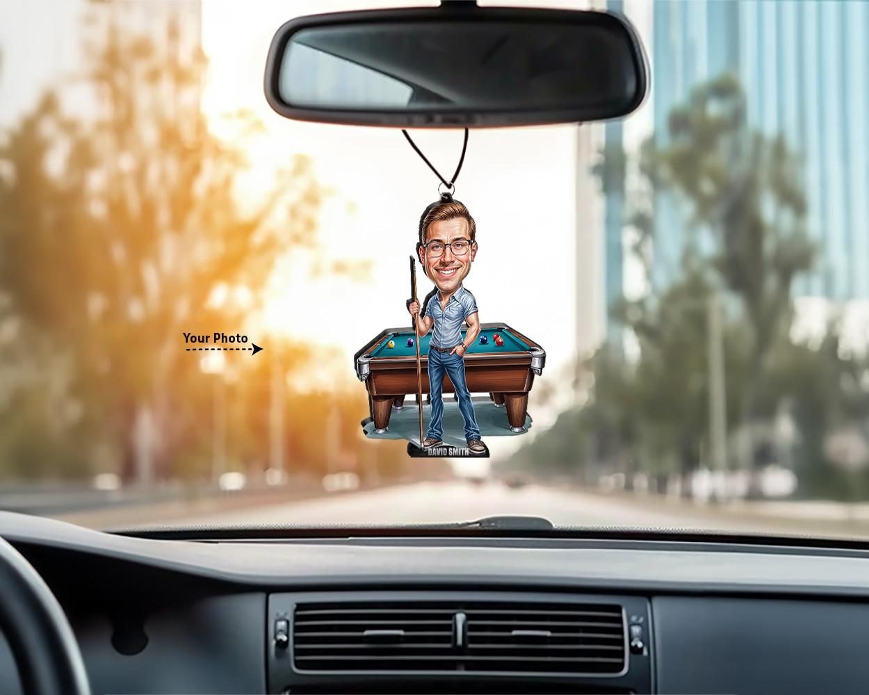 Personalized Pool Player Gifts | billiards Player Caricature Portrait From Your Photo | Funny Gift Sets with Your Photo & Name | BL2127