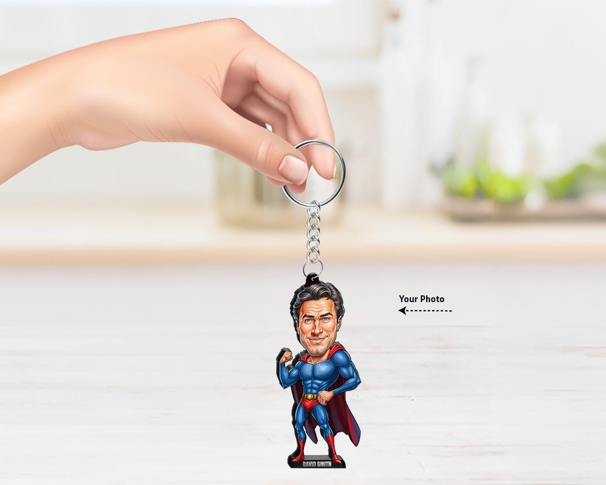 Personalized Superhero Gifts | Caricature Portrait From Your Photo | Funny Gift Sets with Your Photo & Name | SP039