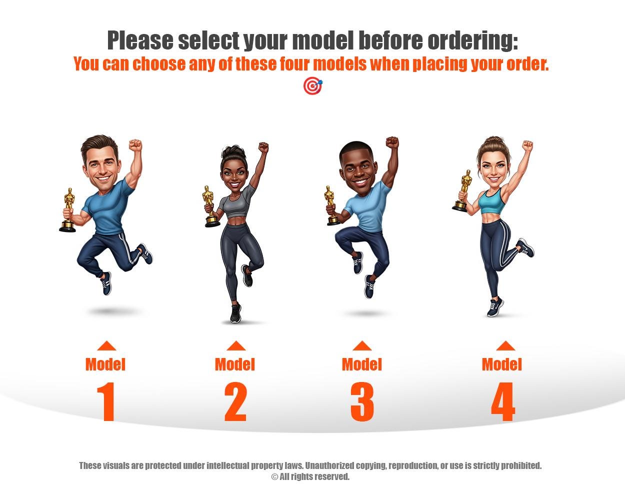 Custom Fitness Coach Award Figurine | Personalized Trainer Gift with Trophy | Magnet, Keychain, Car Charm from Photo